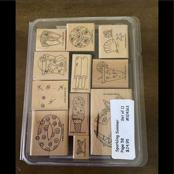 Stampin’ Up! “Sparkling Summer” Rubber Stamp Set